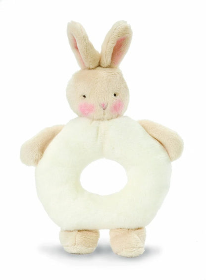 Bunnies By The Bay Grady Bunny Ring Rattle White