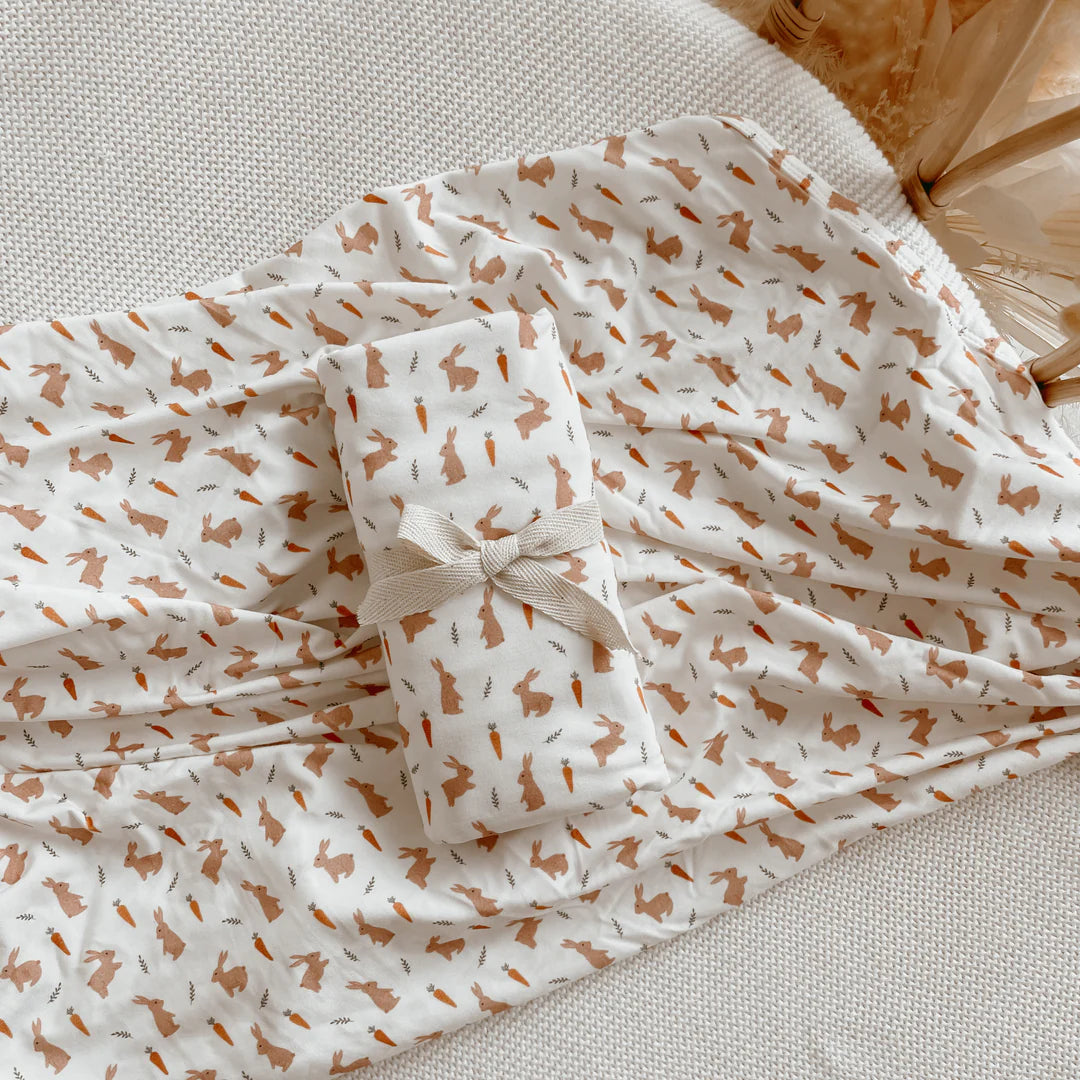 Blossom & Pear Easter Bamboo Jersey Stretch Swaddle