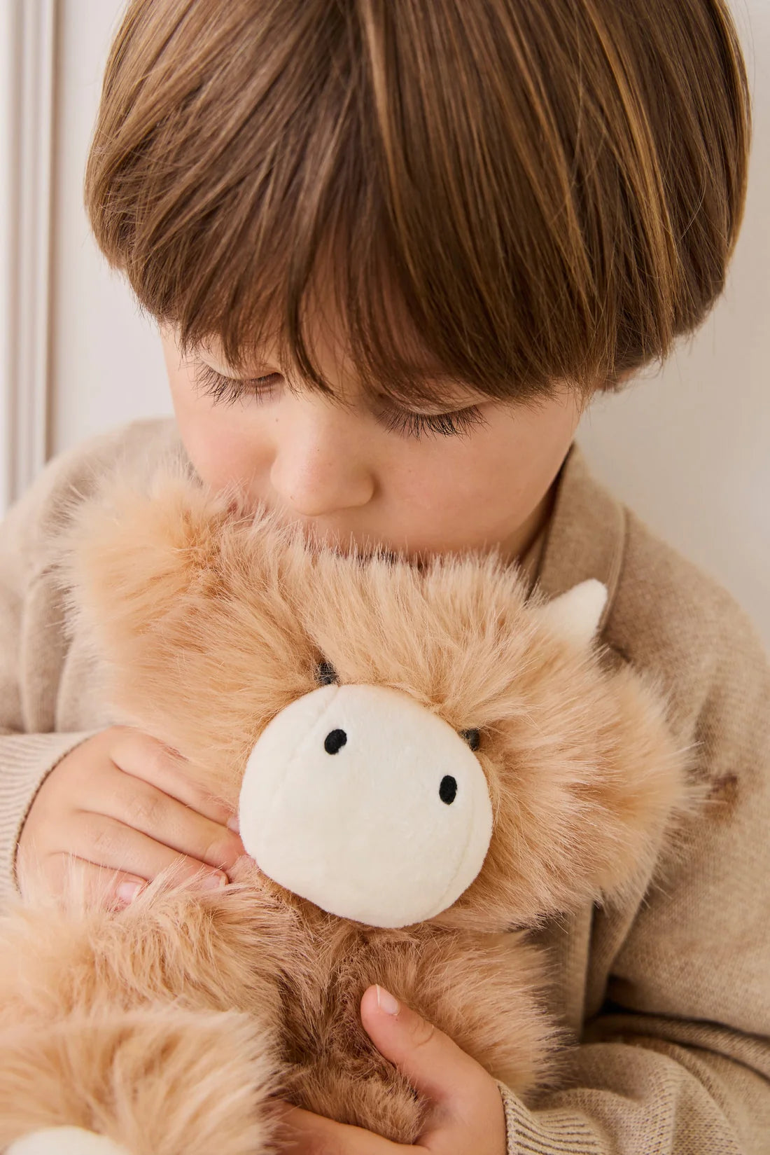 Jamie Kay Snuggle Bunnies Hilda Highland Cow Caramel