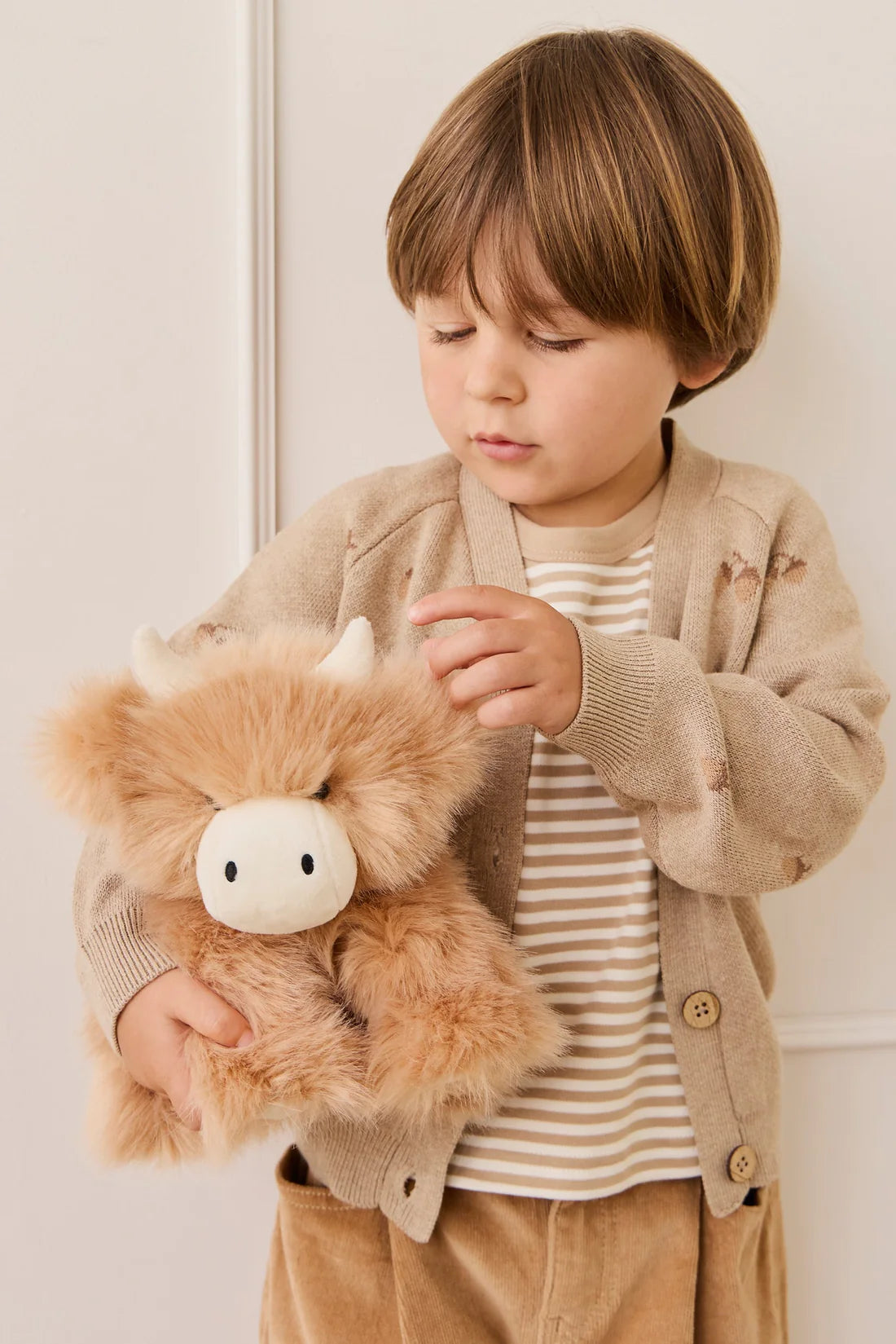 Jamie Kay Snuggle Bunnies Hilda Highland Cow Caramel