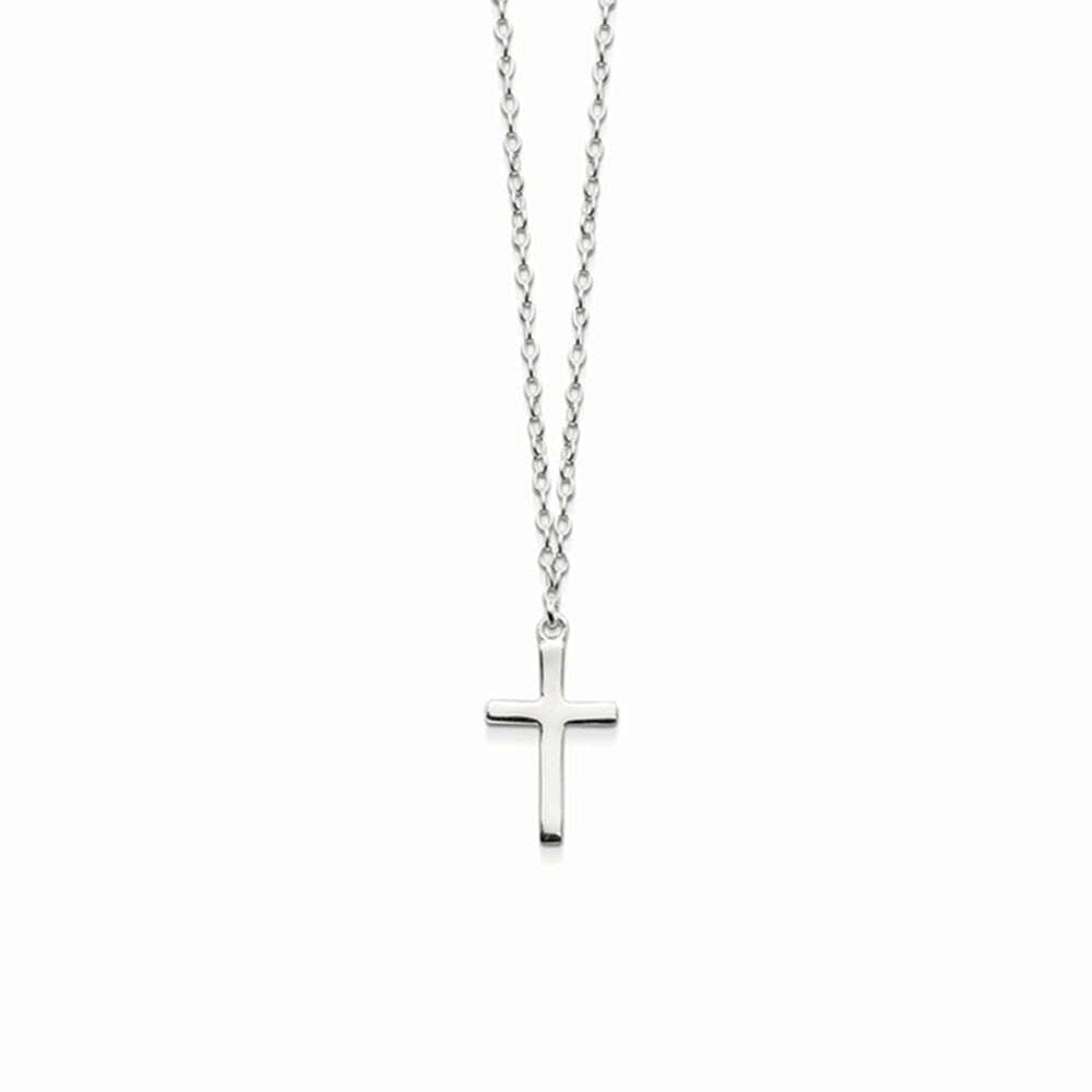 Tiny Treasures Sterling Silver Children’s Cross Necklace Silver