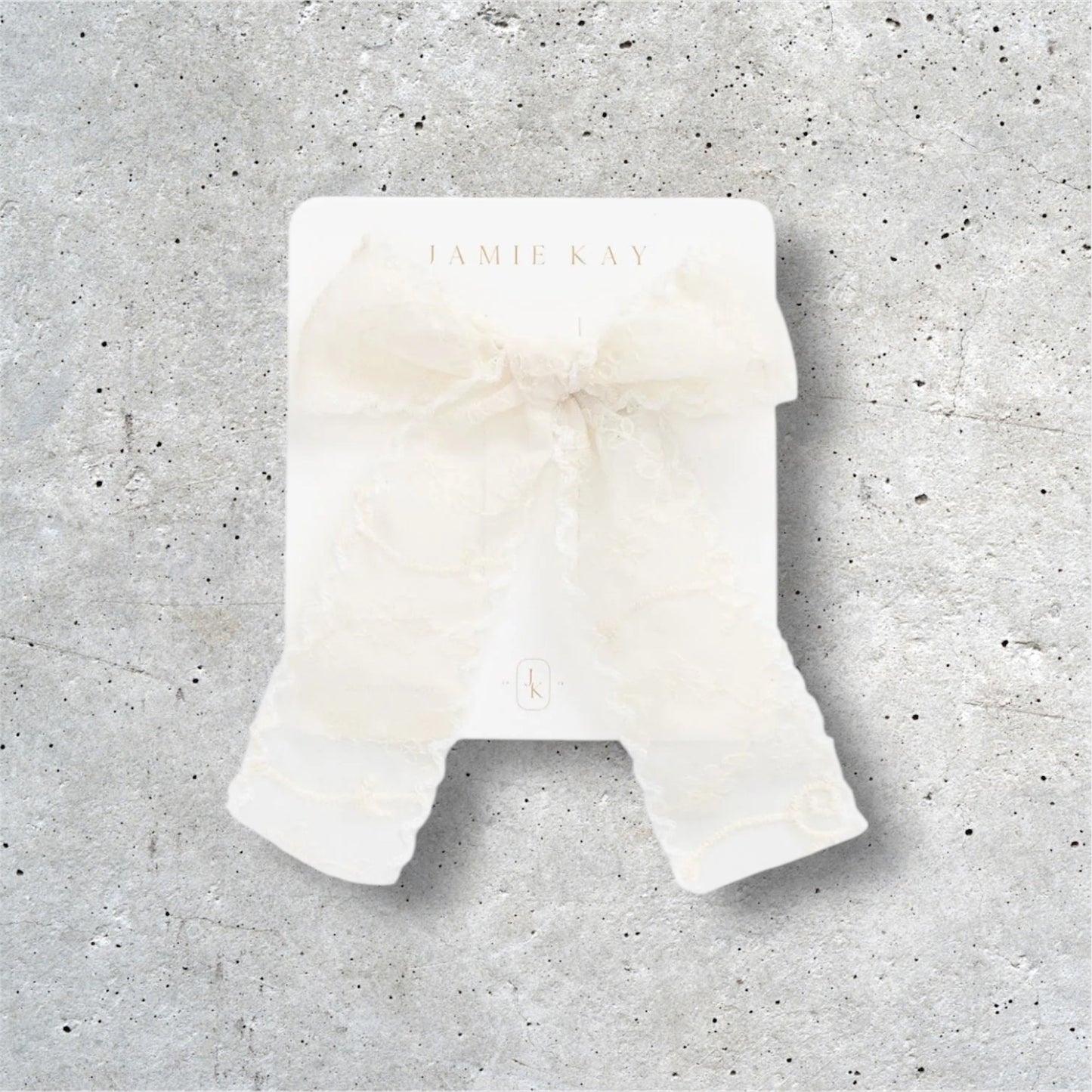 Jamie Kay Violette Lace Bow Star White