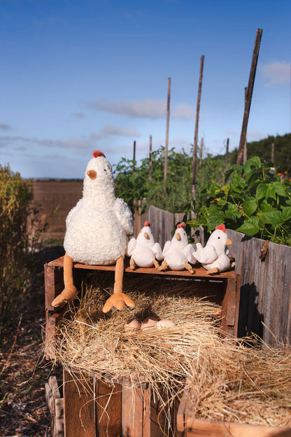 Nana Huchy Henrietta the Hen Rattle Cream