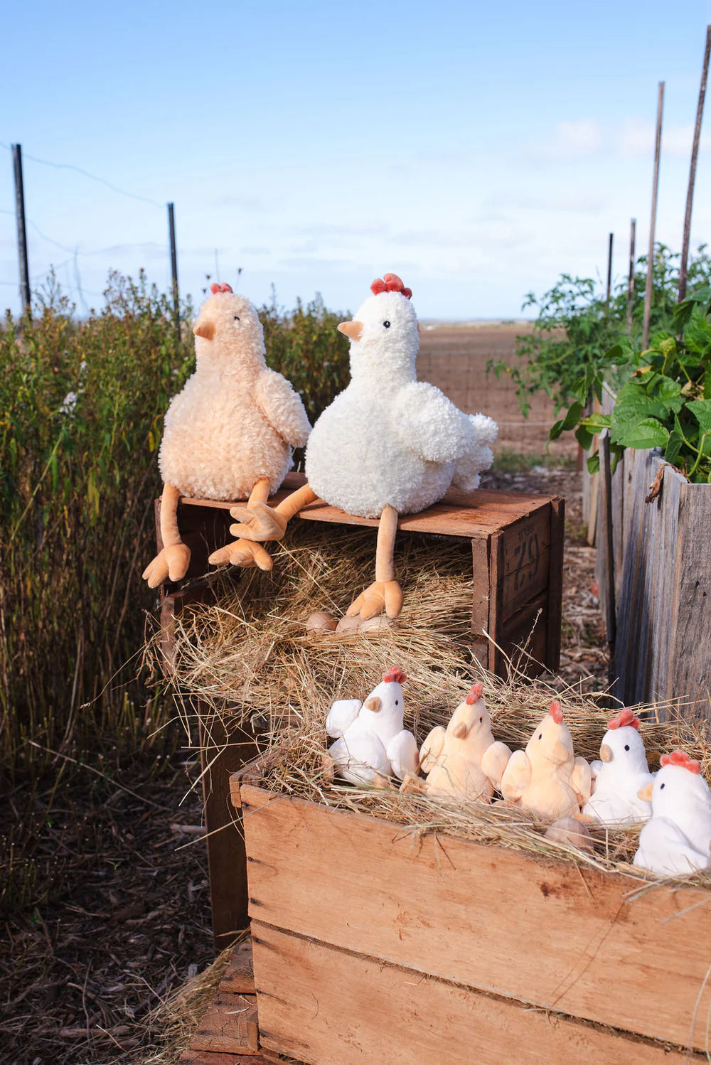 Nana Huchy Harriet the Hen Rattle Honey