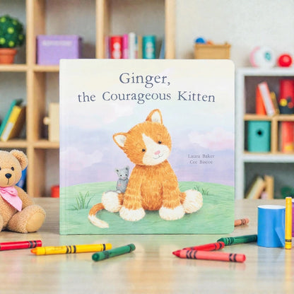 Jellycat Ginger the Courageous Kitten Book