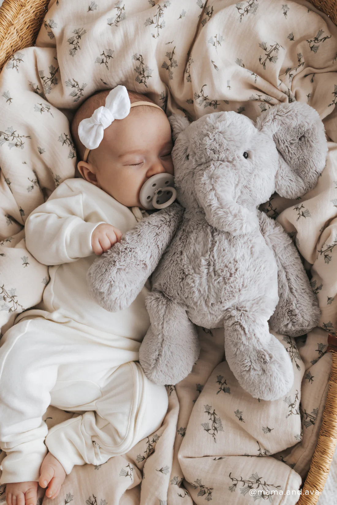 Jamie Kay Snuggle Bunnies Olive Elephant