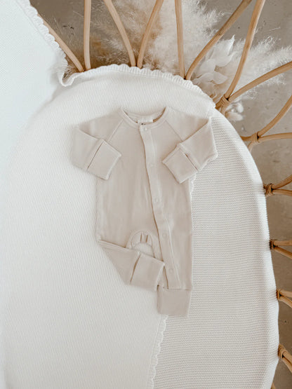 Blossom & Pear Cotton Growsuit Vanilla Bean