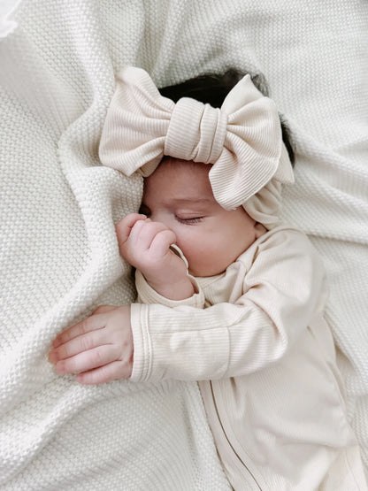 Blossom & Pear Cotton Growsuit Vanilla Bean