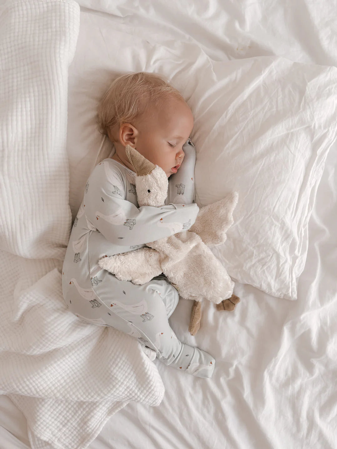Blossom & Pear Cotton Growsuit Puddle Duck