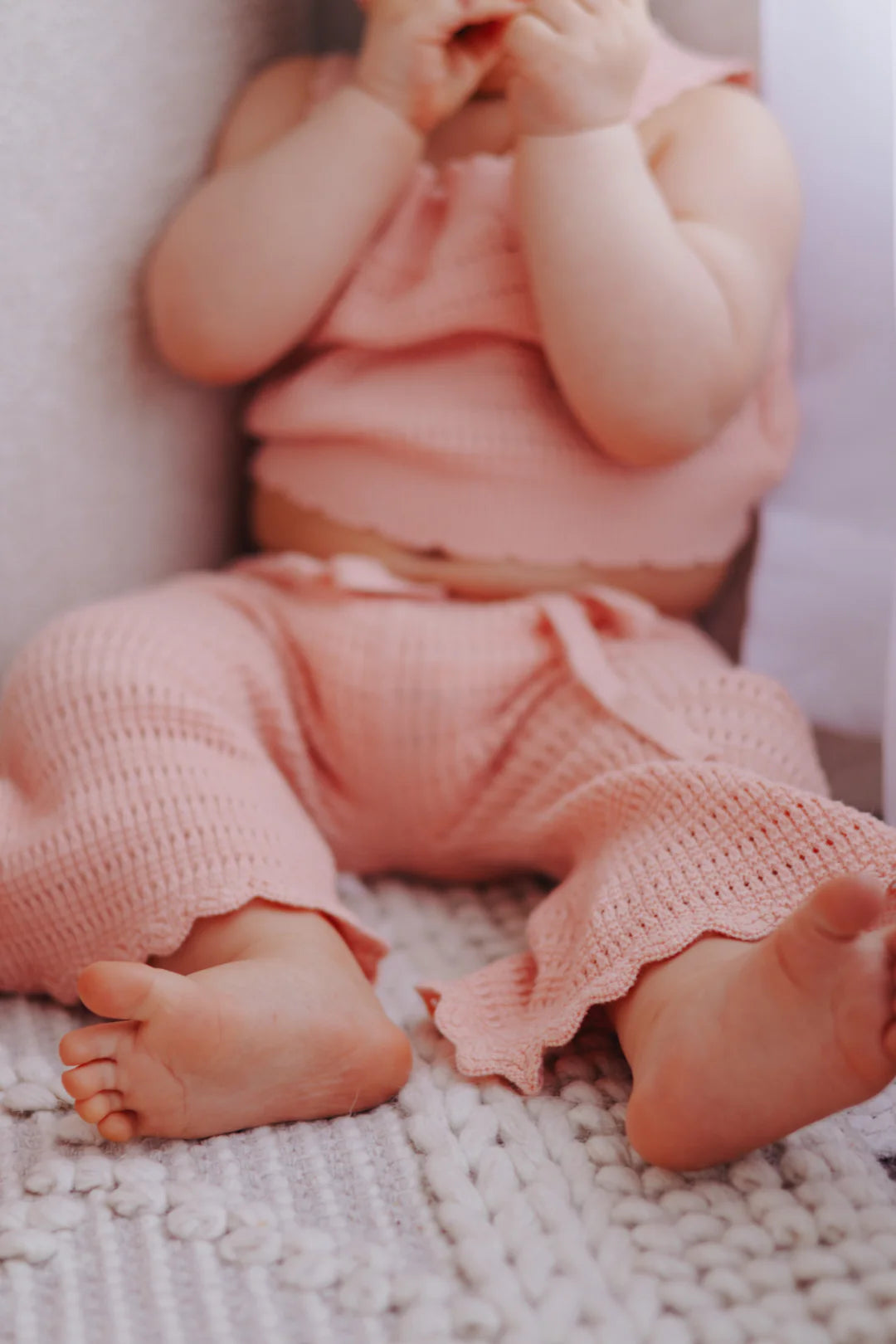 Blossom & Pear Flare Knit Set Blush