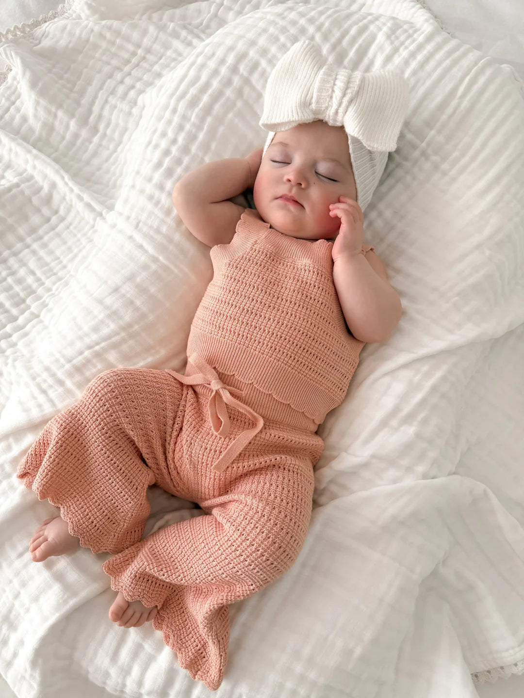 Blossom & Pear Flare Knit Set Blush