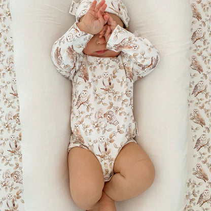 Aster & Oak Barn Owl Flutter Onesie