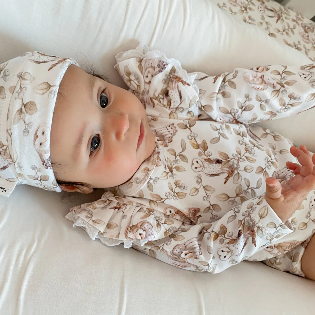 Aster & Oak Barn Owl Knot Hat Beanie