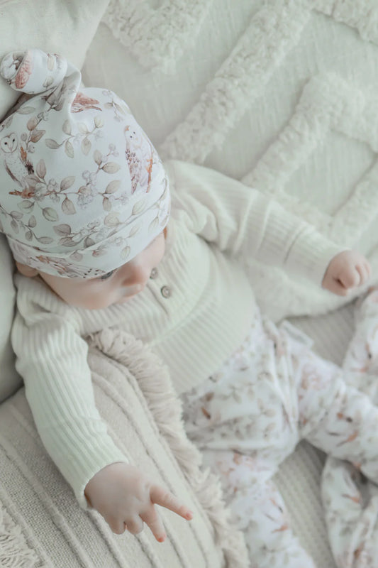 Aster & Oak Barn Owl Knot Hat Beanie