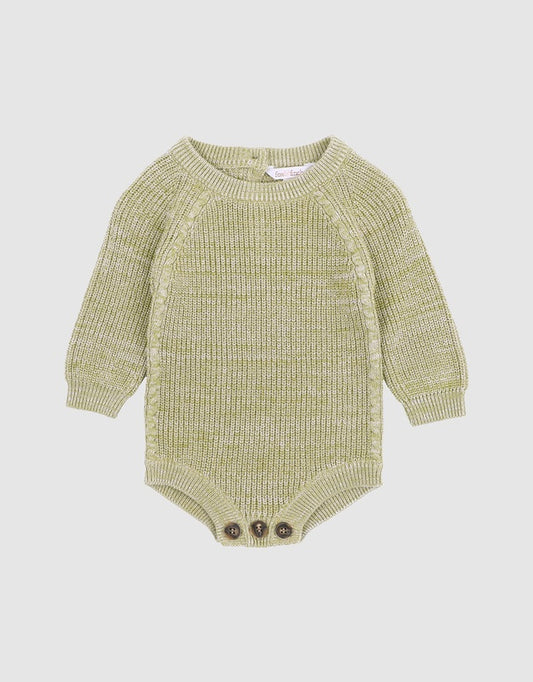 Bébé by Minihaha High Flyer Knitted Bodysuit Moss Green
