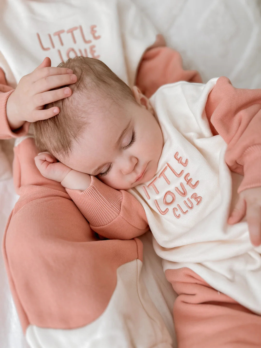 Blossom & Pear 'Little Love Club' Tracksuit Floss Pink