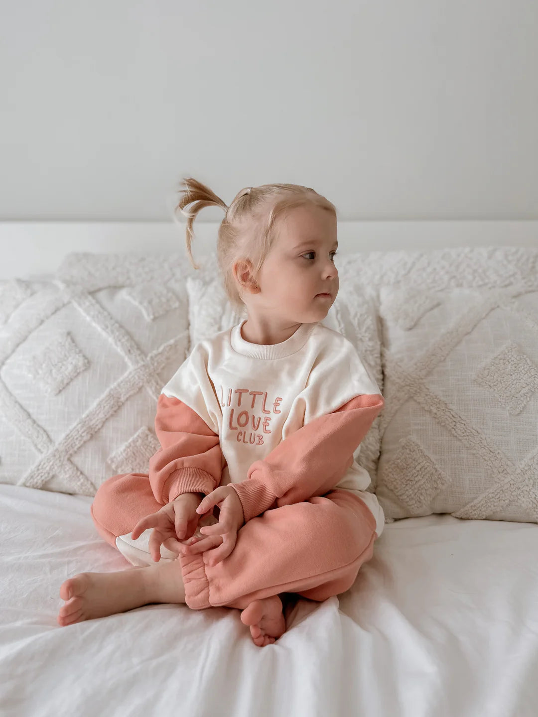 Blossom & Pear 'Little Love Club' Tracksuit Floss Pink