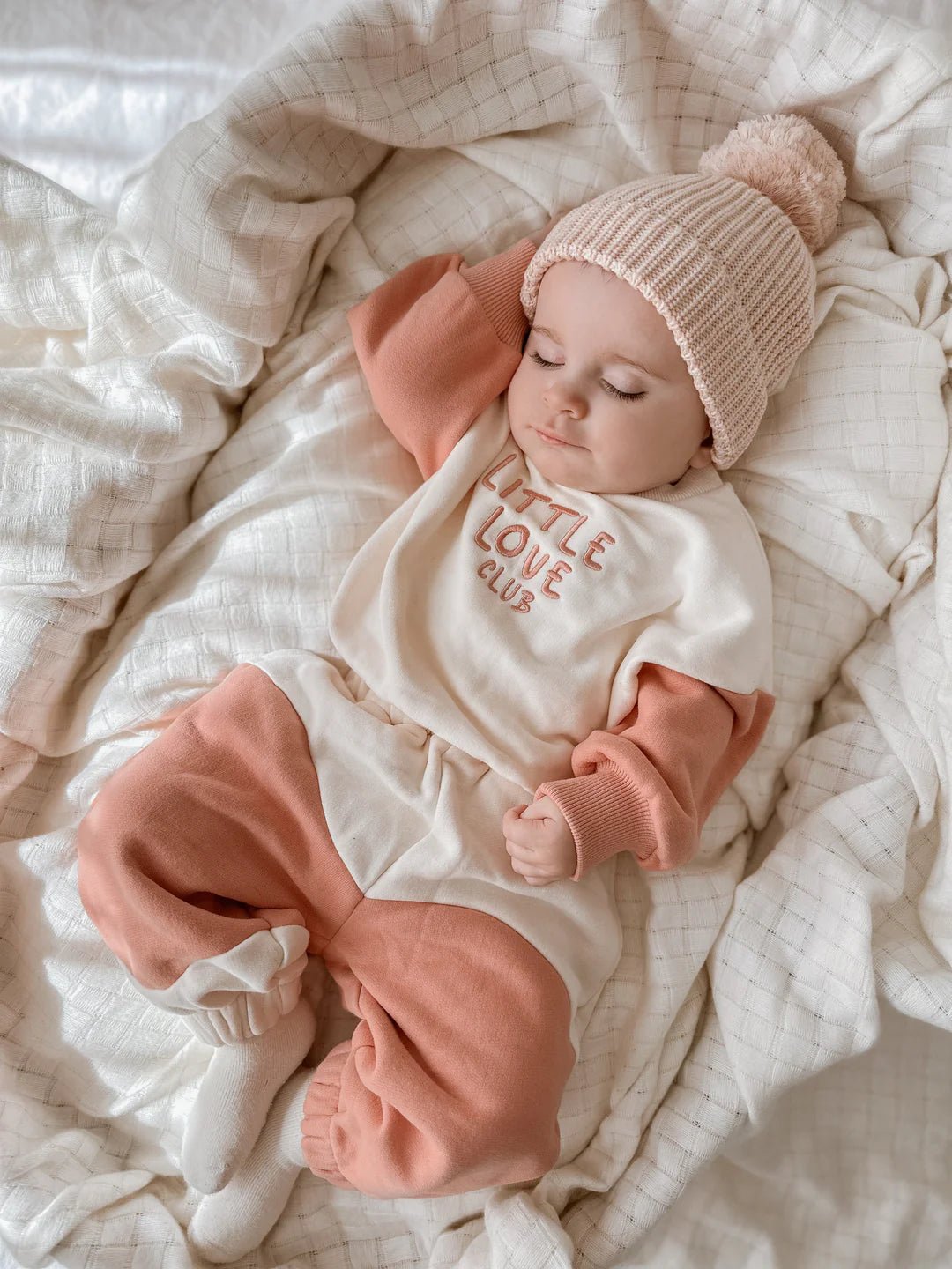 Blossom & Pear 'Little Love Club' Tracksuit Floss Pink