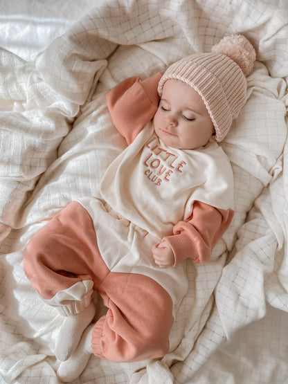 Blossom & Pear 'Little Love Club' Tracksuit Floss Pink