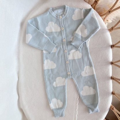 Blossom & Pear Little Dreamer Long Sleeve Knit Romper