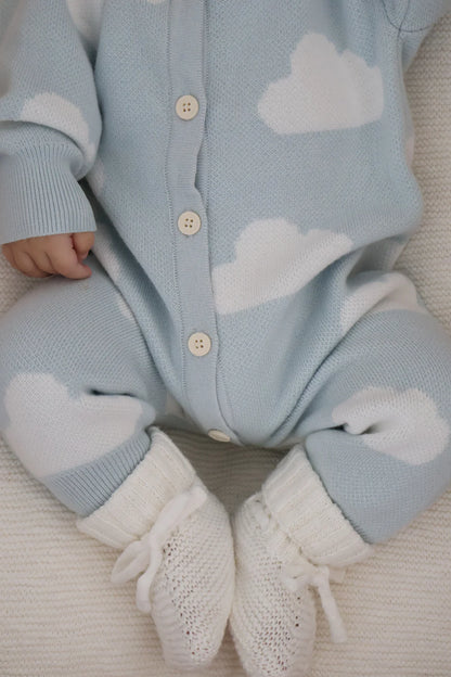 Blossom & Pear Little Dreamer Long Sleeve Knit Romper