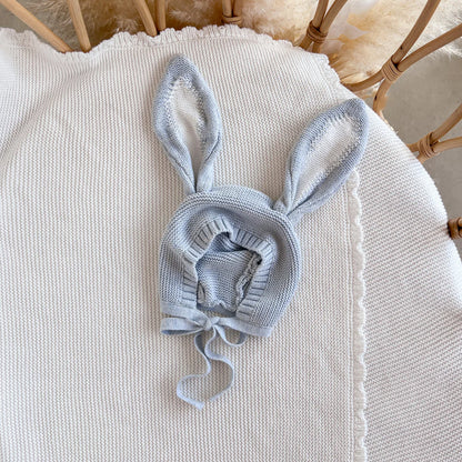 Blossom & Pear Flopsy Bunny Bonnet Powder Blue PREORDER