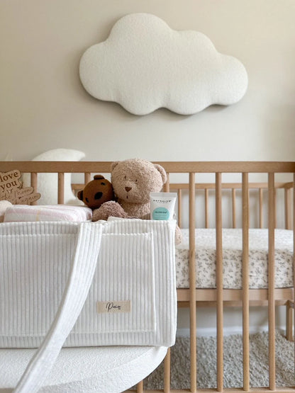 Petite + Co Nappy Caddy Organiser Cord White