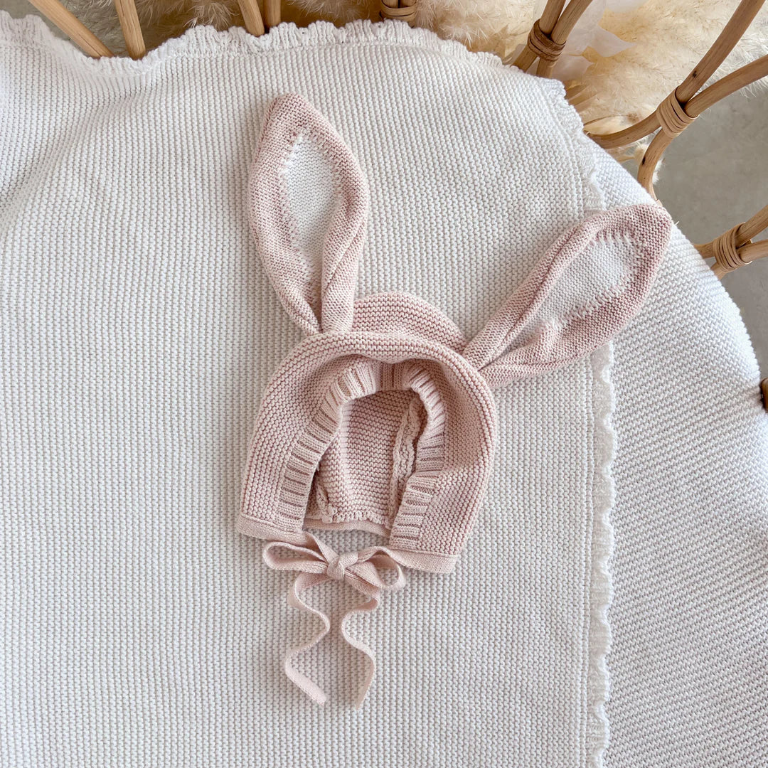 Blossom & Pear Flopsy Bunny Bonnet Pink Lemonade