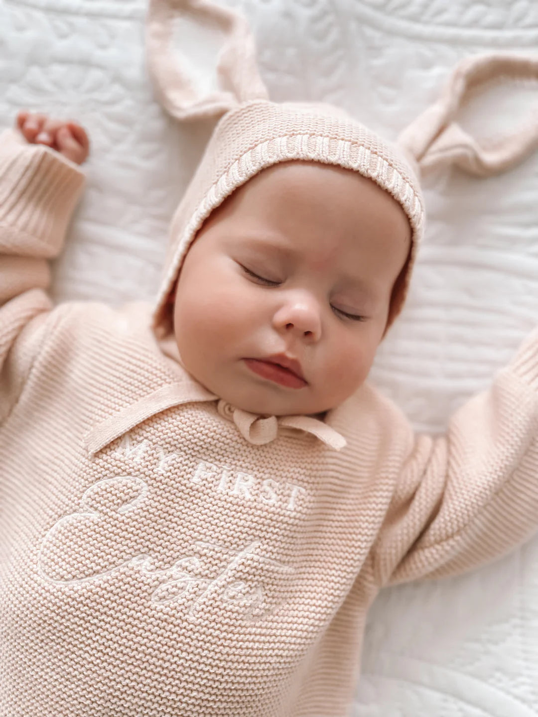 Blossom & Pear Flopsy Bunny Bonnet Pink Lemonade