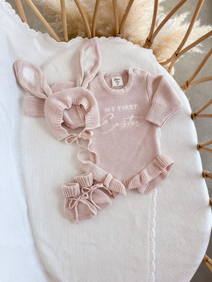Blossom & Pear Flopsy Bunny Bonnet Pink Lemonade