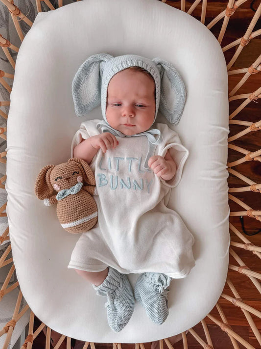 Blossom & Pear Little Bunny Playsuit Mist PREORDER