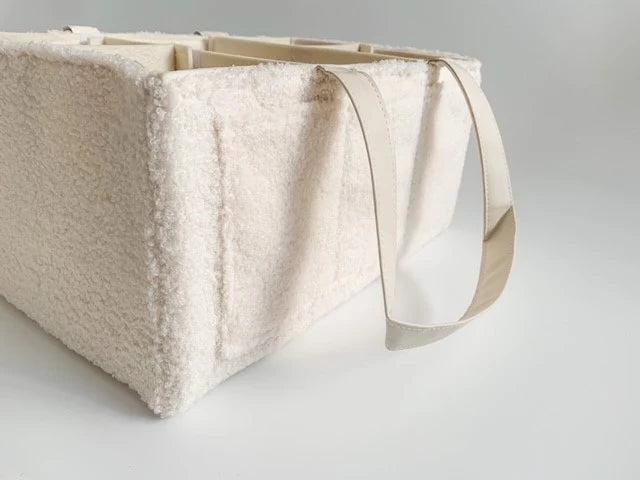 Petite + Co Nappy Caddy Organiser Teddy Bone Handles