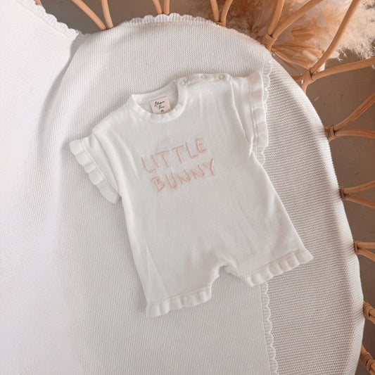 Blossom & Pear Little Bunny Playsuit Petal PREORDER
