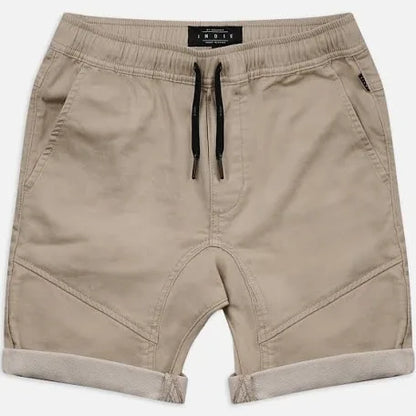 Indie Kids Arched Drifter Shorts New Stone