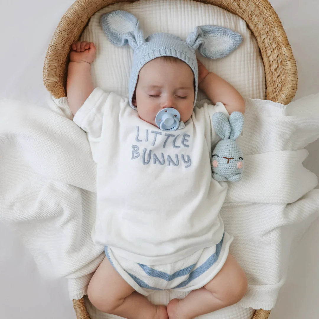 Blossom & Pear 'Little Bunny' Oversized Tee Mist