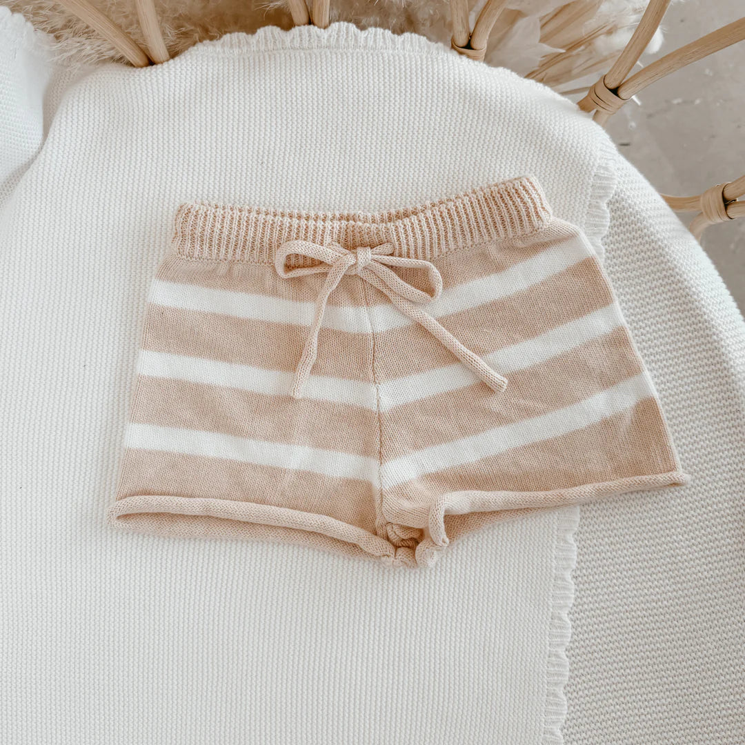 Blossom & Pear Knit Shorts Pink Lemonade
