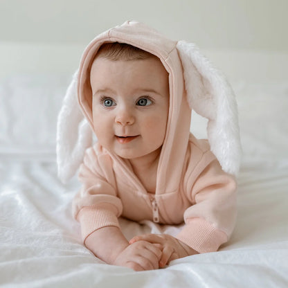 Blossom & Pear Flopsy Zip Romper Petal PREORDER