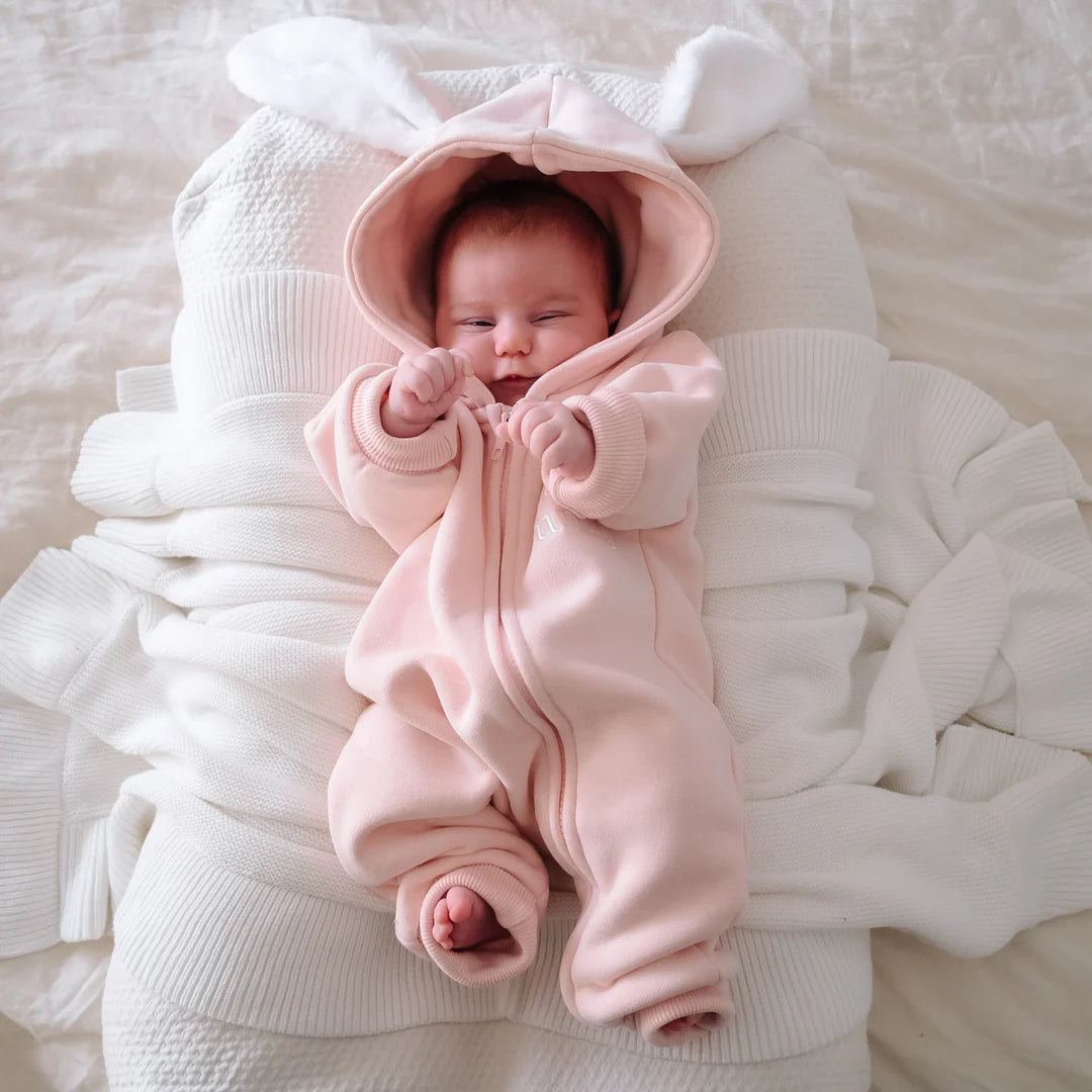 Blossom & Pear Flopsy Zip Romper Petal PREORDER