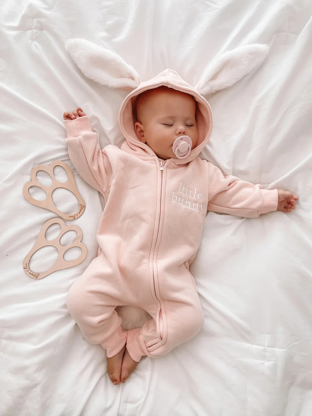 Blossom & Pear Flopsy Zip Romper Petal PREORDER