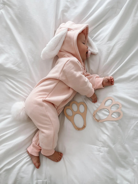 Blossom & Pear Flopsy Zip Romper Petal PREORDER