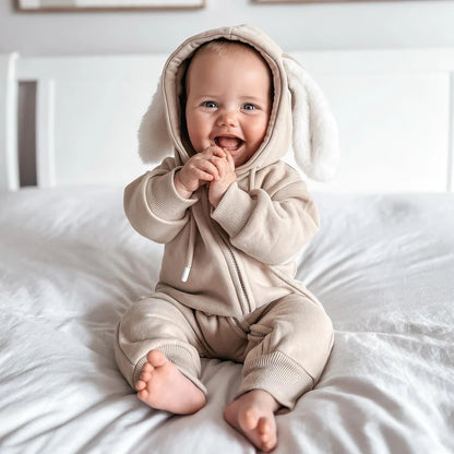 Blossom & Pear Flopsy Zip Romper Biscuit