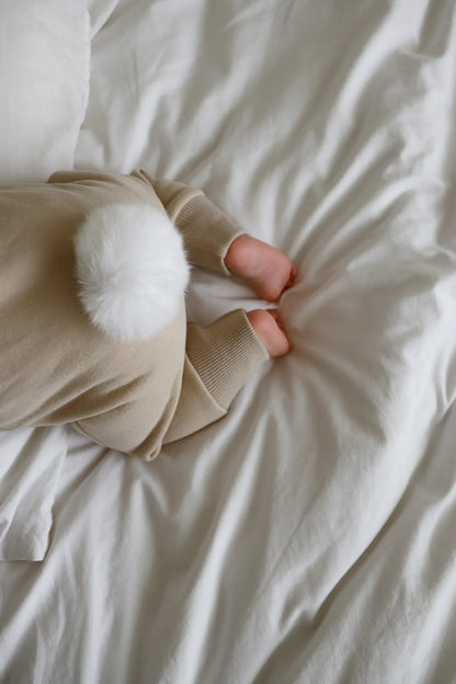 Blossom & Pear Flopsy Zip Romper Biscuit