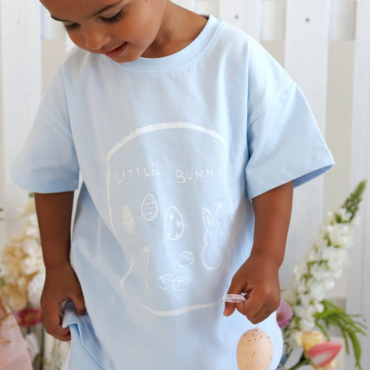 Blossom & Pear Easter Slouch Tee Mist PREORDER