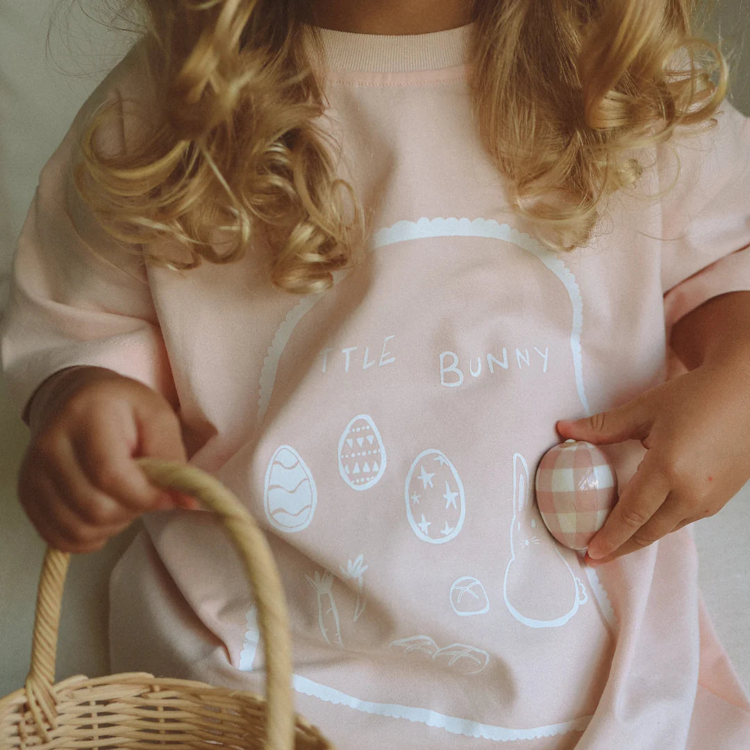 Blossom & Pear Easter Slouch Tee Petal PREORDER