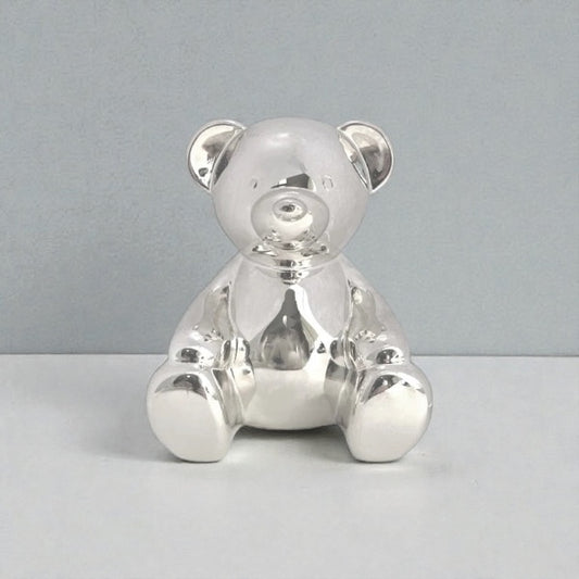 Russell Collection Edward Silver Bear Money Bank