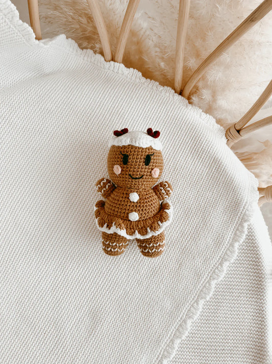 Blossom & Pear Gingerbread Crochet Rattle Gretel