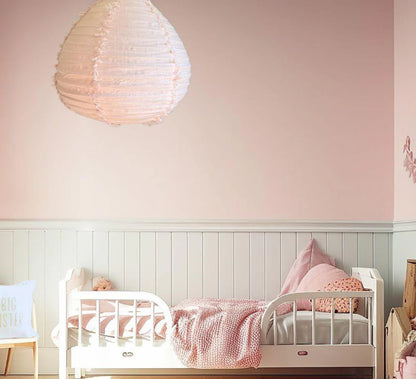 Little Nordic Sol Linen Light Shade Paere Fringed Blush Pink