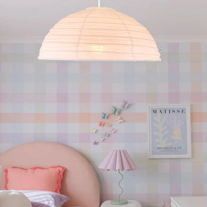 Little Nordic Sol Linen Light Shade Lumi Dome Blush Pink