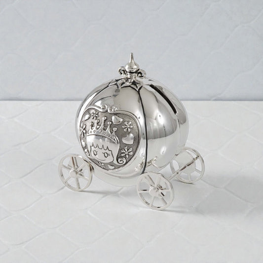 Russell Collection Pumpkin Coach Money Bank