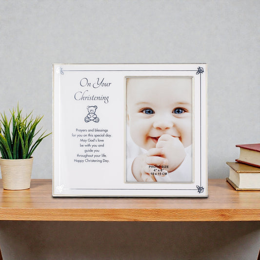 Russell Collection Christening 4x6" Photo Frame